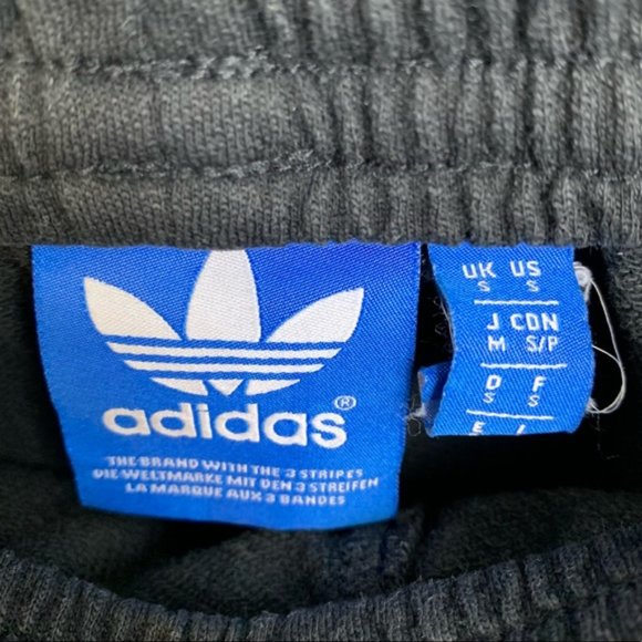 Adidas Black Sweatpant Lounge Shorts - Picture 4 of 7